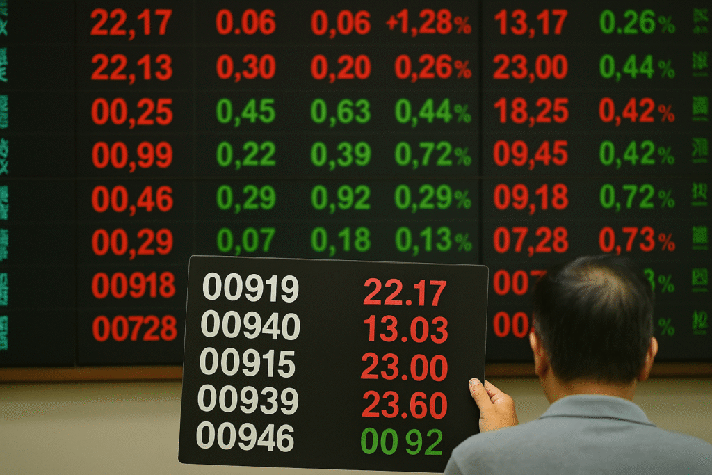 台股ETF除息熱潮來襲！00919年化配息率飆破13%，穩居高息之冠