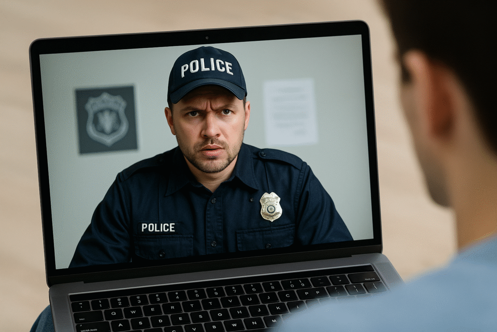 冒牌警察視訊詐騙猖獗！警方嚴正澄清：視訊筆錄全是騙局