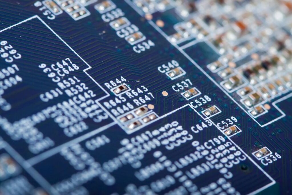 Printed circuit as background