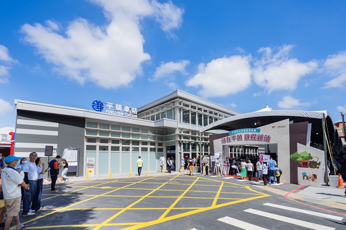 平鎮車站營運通車典禮。（圖/桃市府提供）